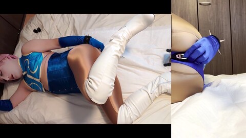 Chun li cosplay, femboy crossdresser, nipple play gratis shemale porno